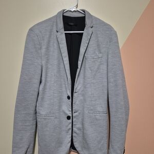 Zara Gray Sport Coat Modern Slim-Fit Blazer